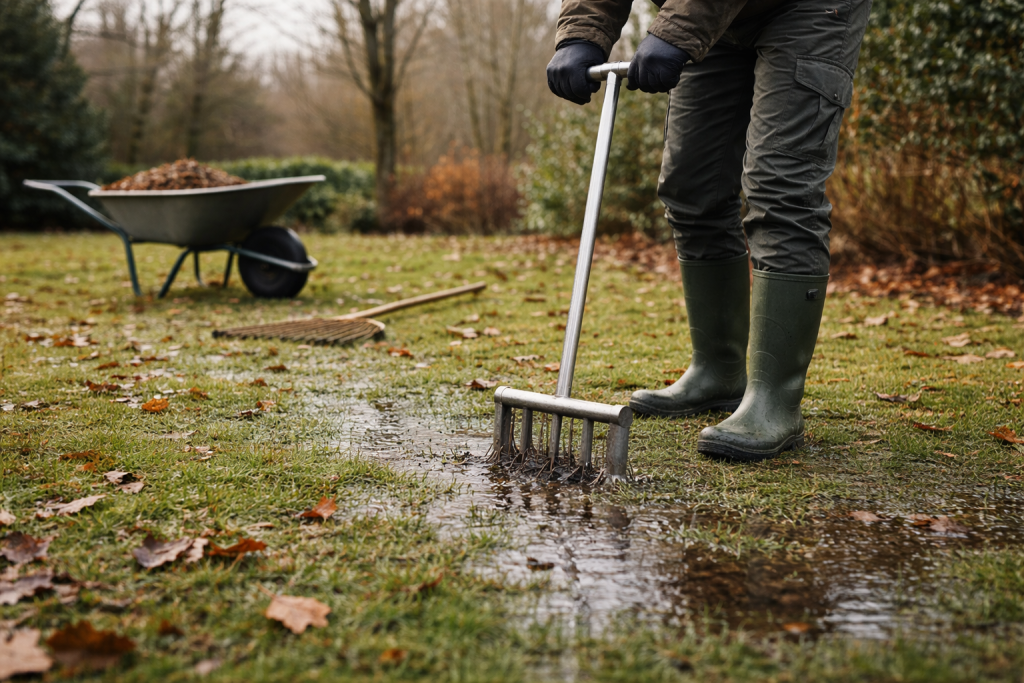 waterlogged garden